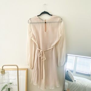 COPY - ZARA Ivory Mesh Back Dress